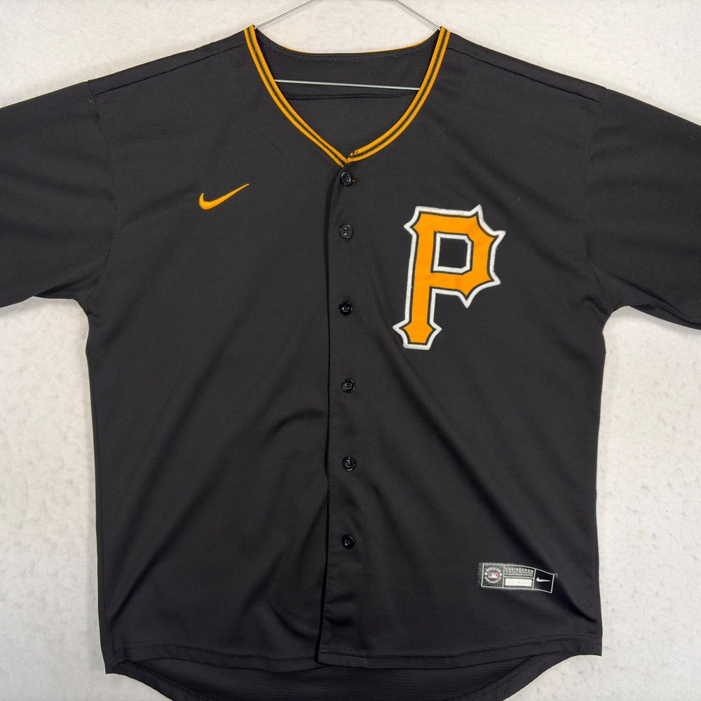 Nike Pittsburgh Pirates Paul Skenes 30 Baseball Jersey Black Mens XL